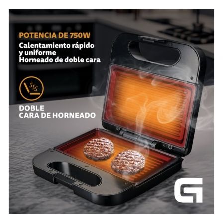 Grunkel Sandwichera SAN-GRILL NG 750W con Placas Grill